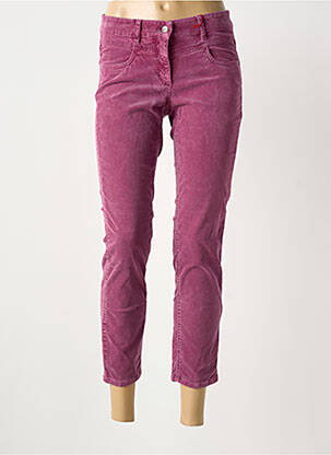 Pantalon 7/8 stretch taille basse violet ASCARI femme