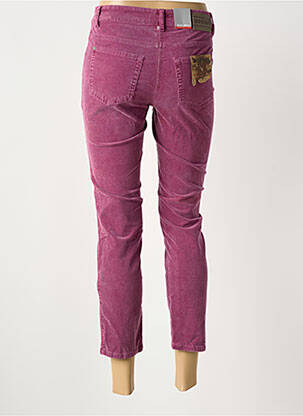 Pantalon 7/8 stretch taille basse violet ASCARI femme