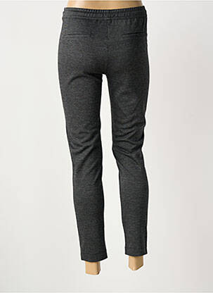Pantalon chino broderie galons latéraux taille normale gris ANNA MONTANA femme