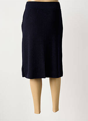 Jupe mi-longue stretch bleu SAINT JAMES femme