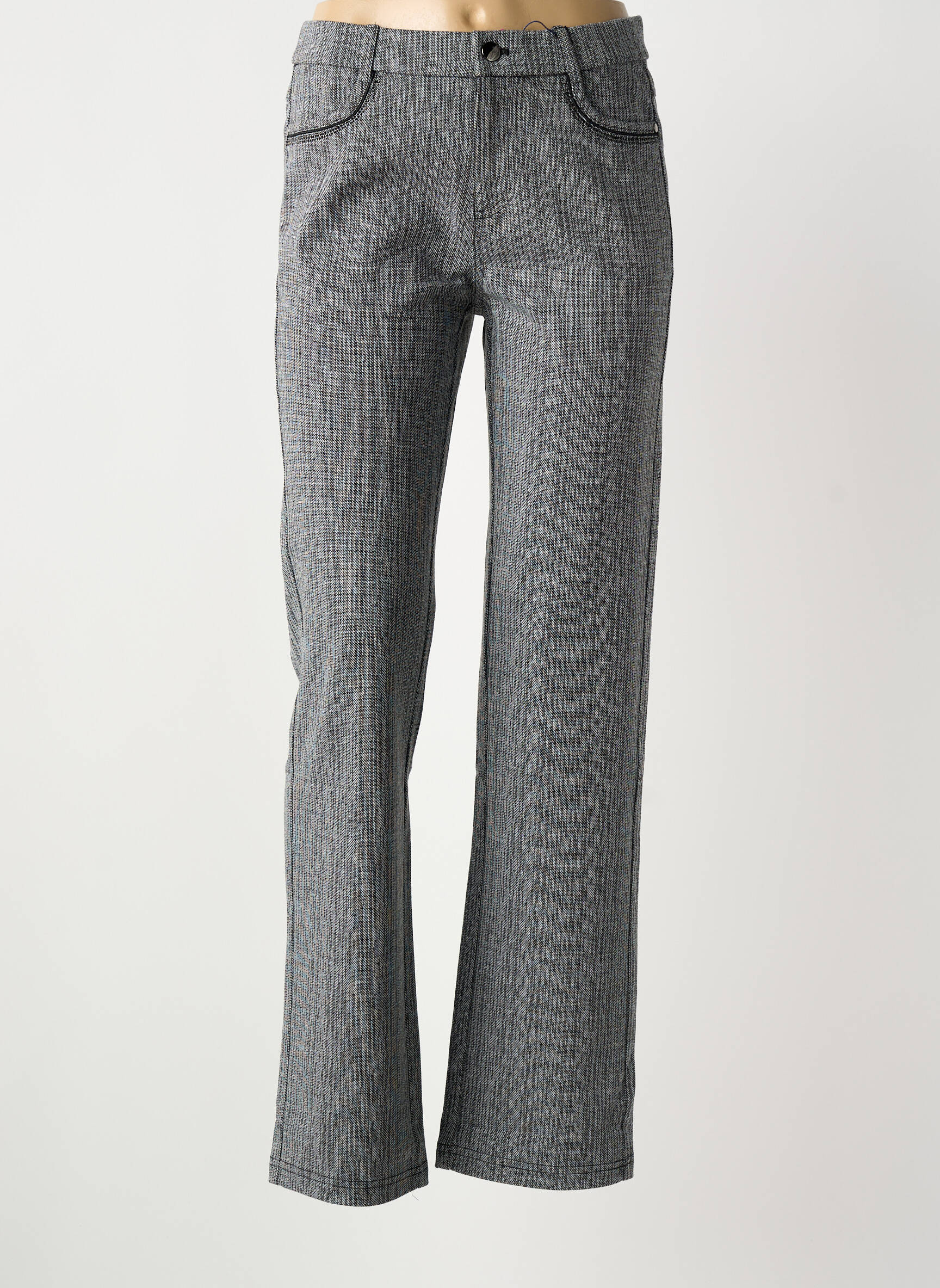Jeans coupe slim stretch taille normale gris BARILOCHE femme
