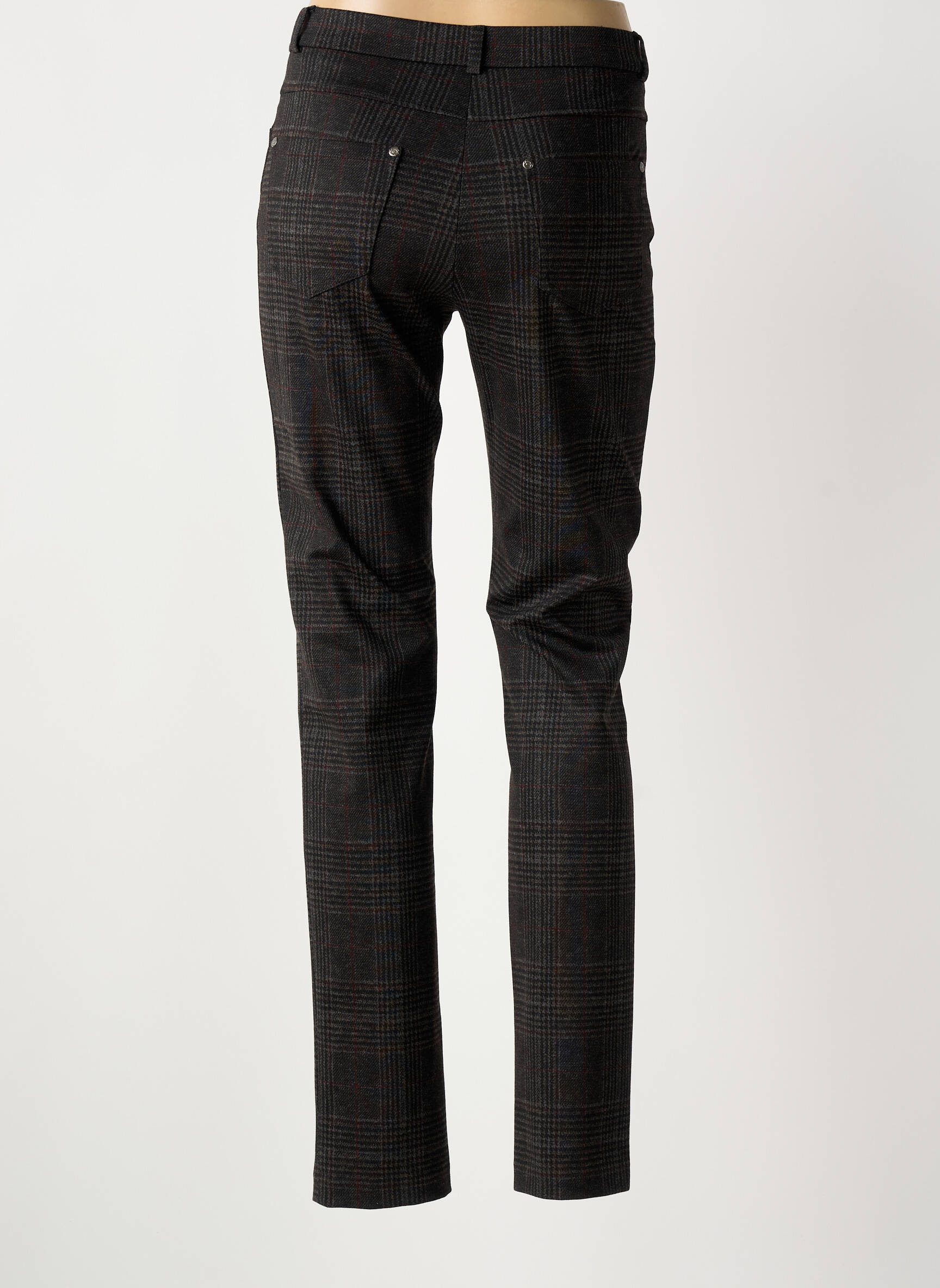 Pantalon slim stretch taille normale gris GUY DUBOUIS femme