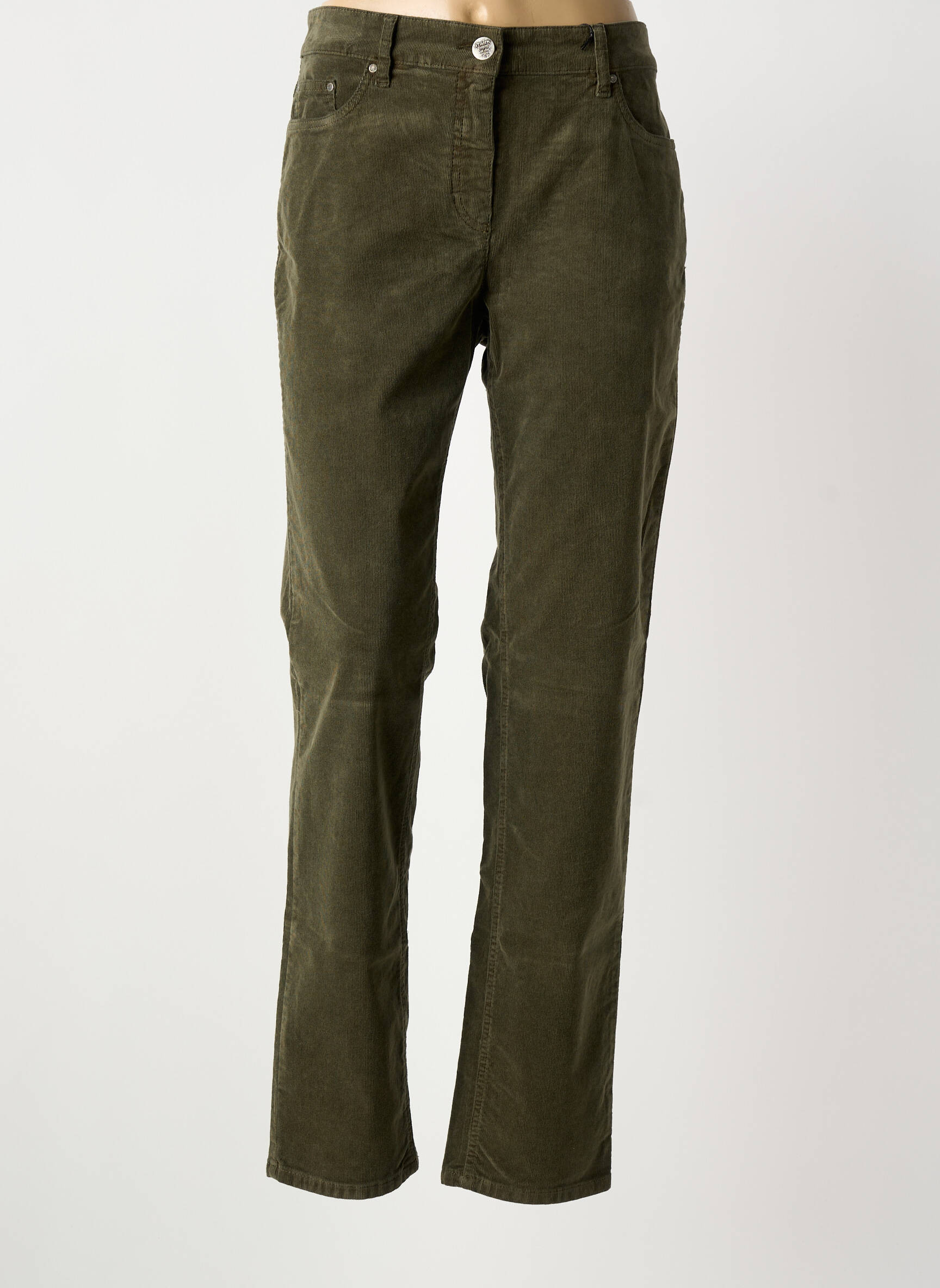 Pantalon slim stretch taille normale vert STARK femme