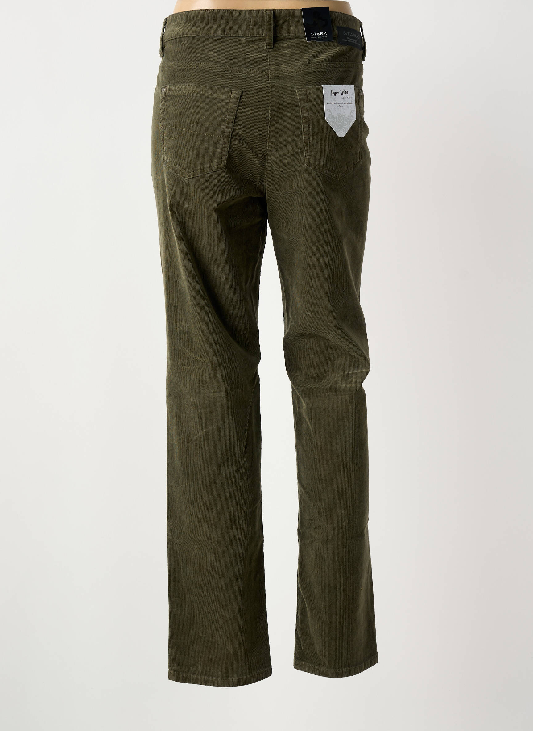Pantalon slim stretch taille normale vert STARK femme