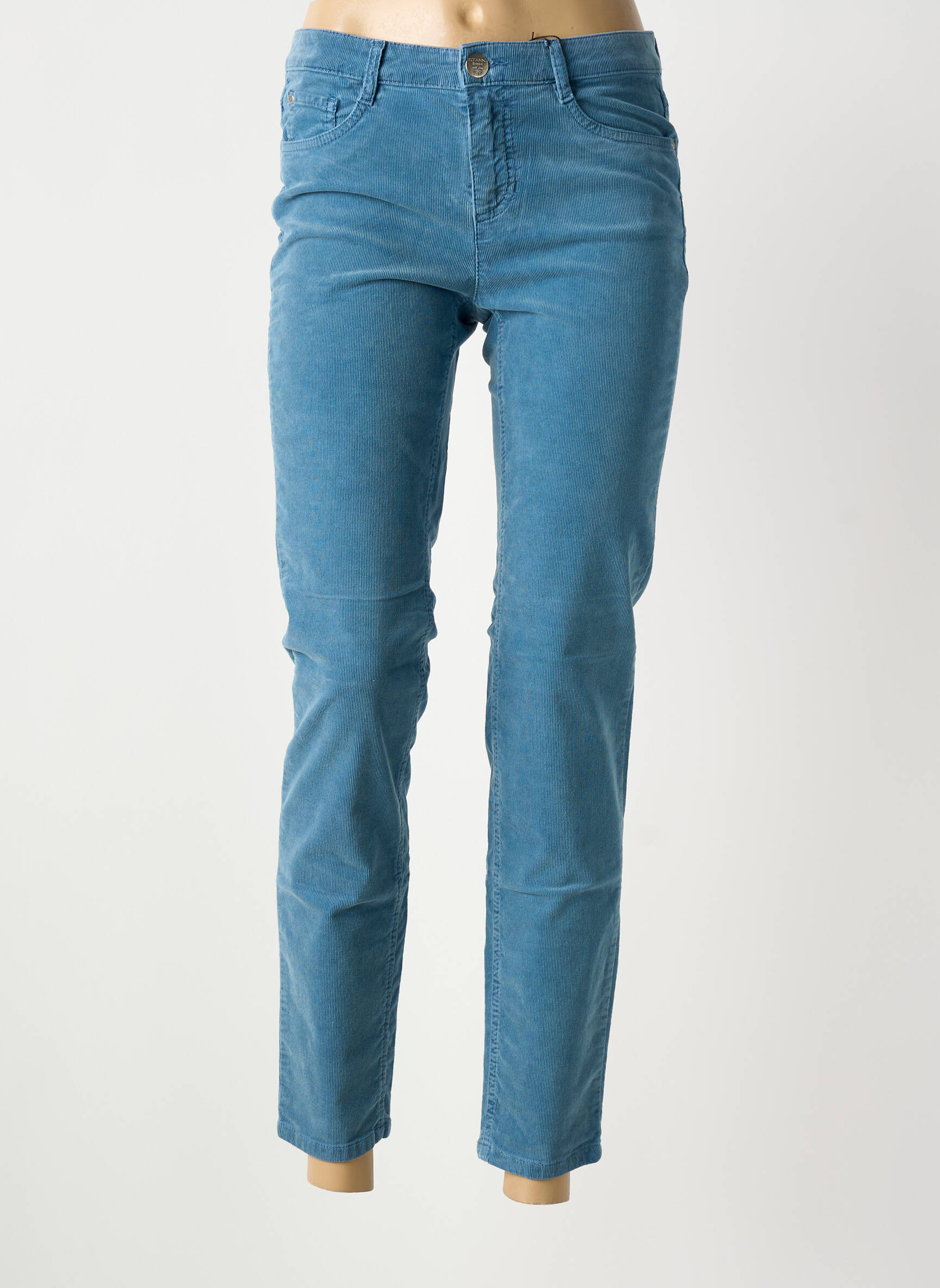 Pantalon 7/8 stretch taille normale bleu STARK femme