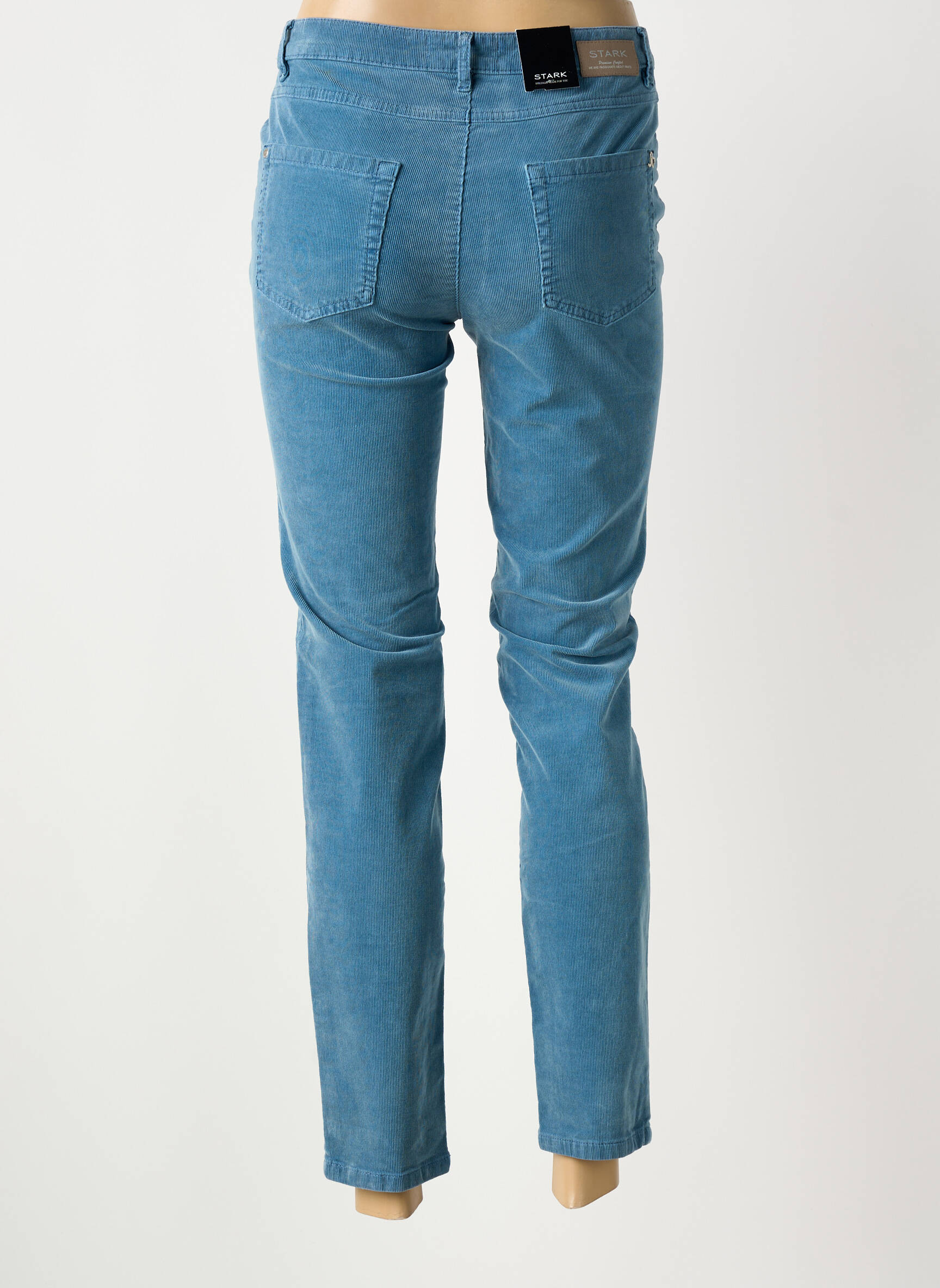 Pantalon 7/8 stretch taille normale bleu STARK femme