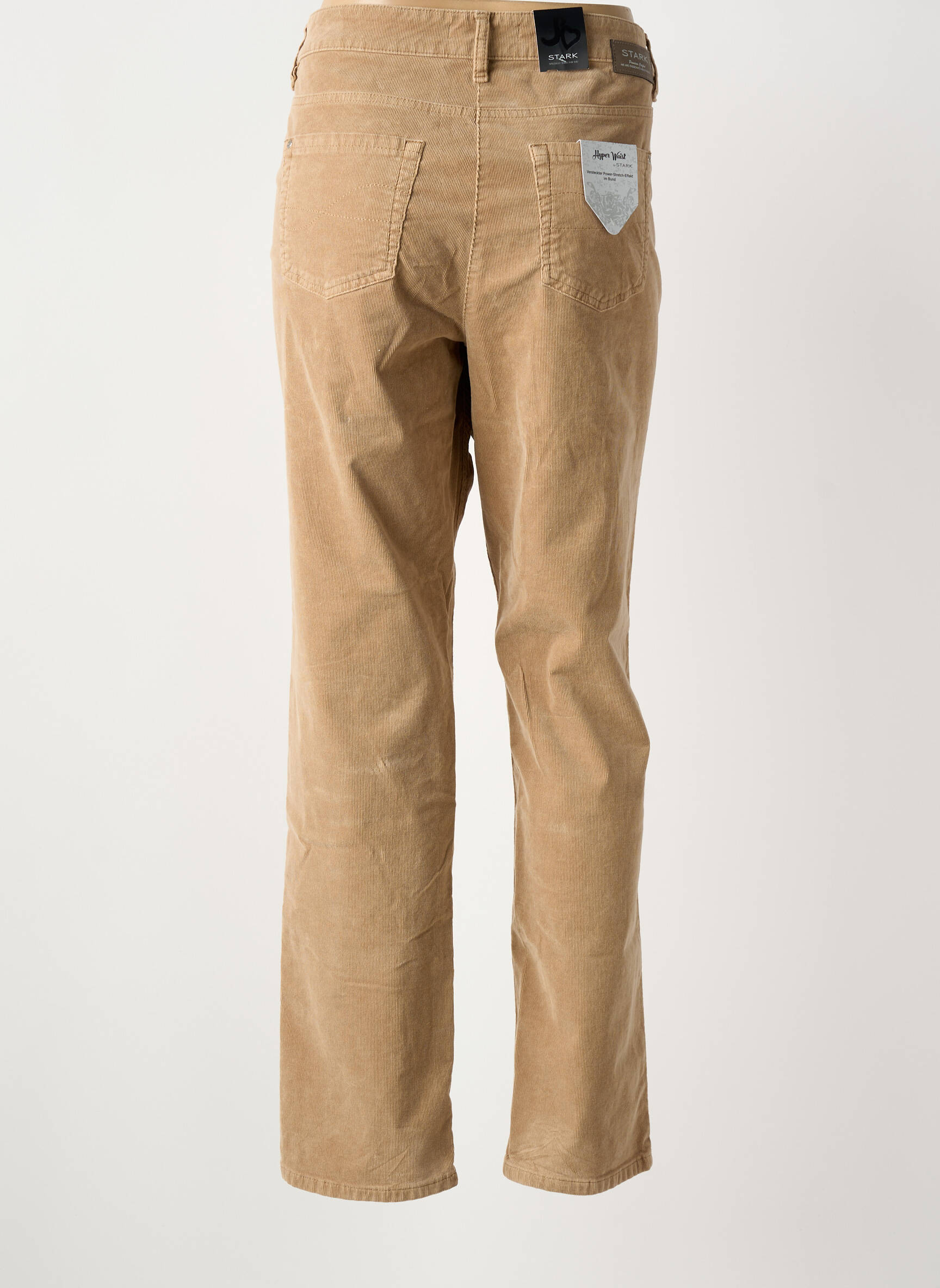 Pantalon slim stretch taille normale marron STARK femme