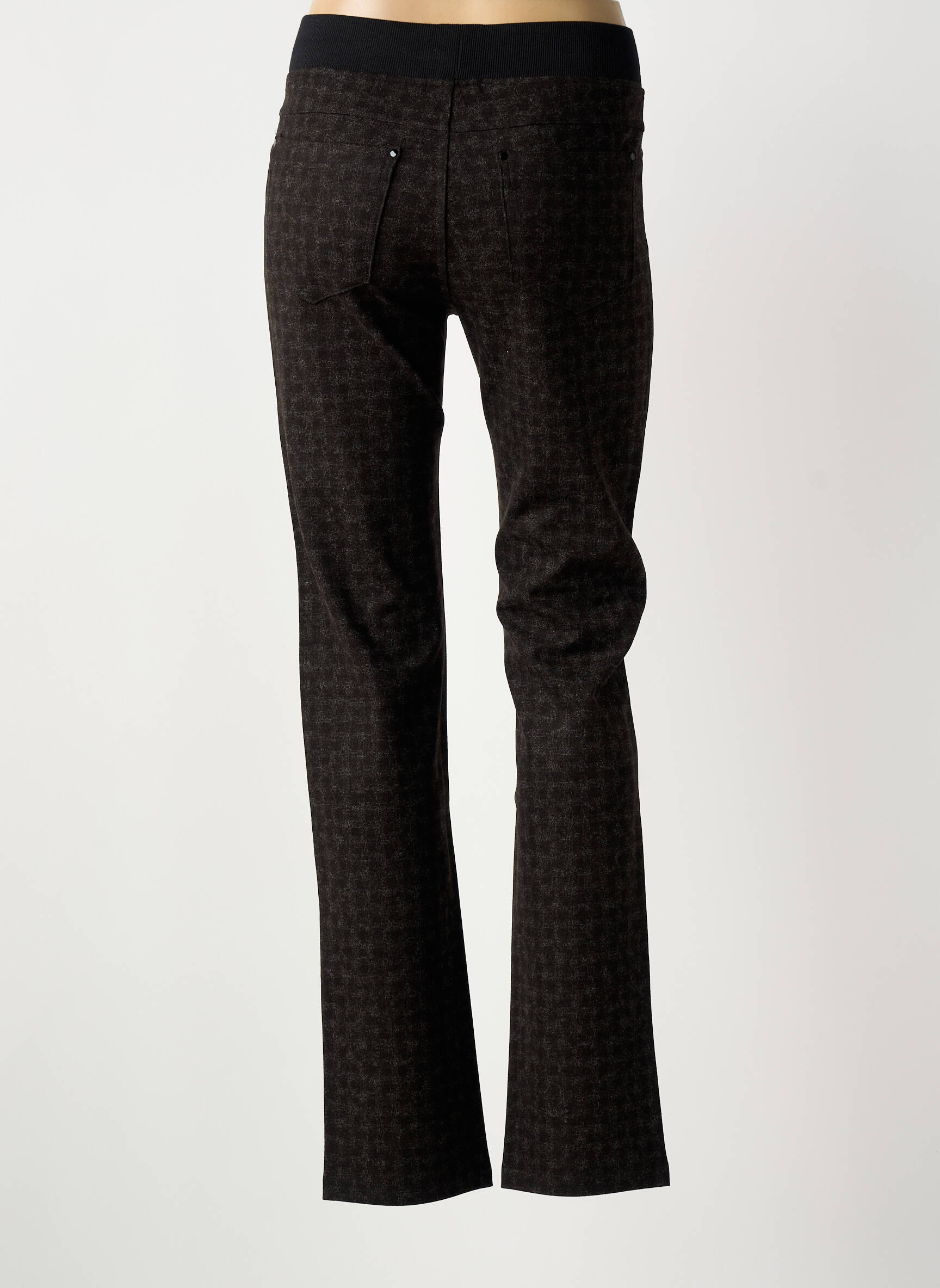 Jegging tissage jersey taille normale marron TINTA STYLE femme