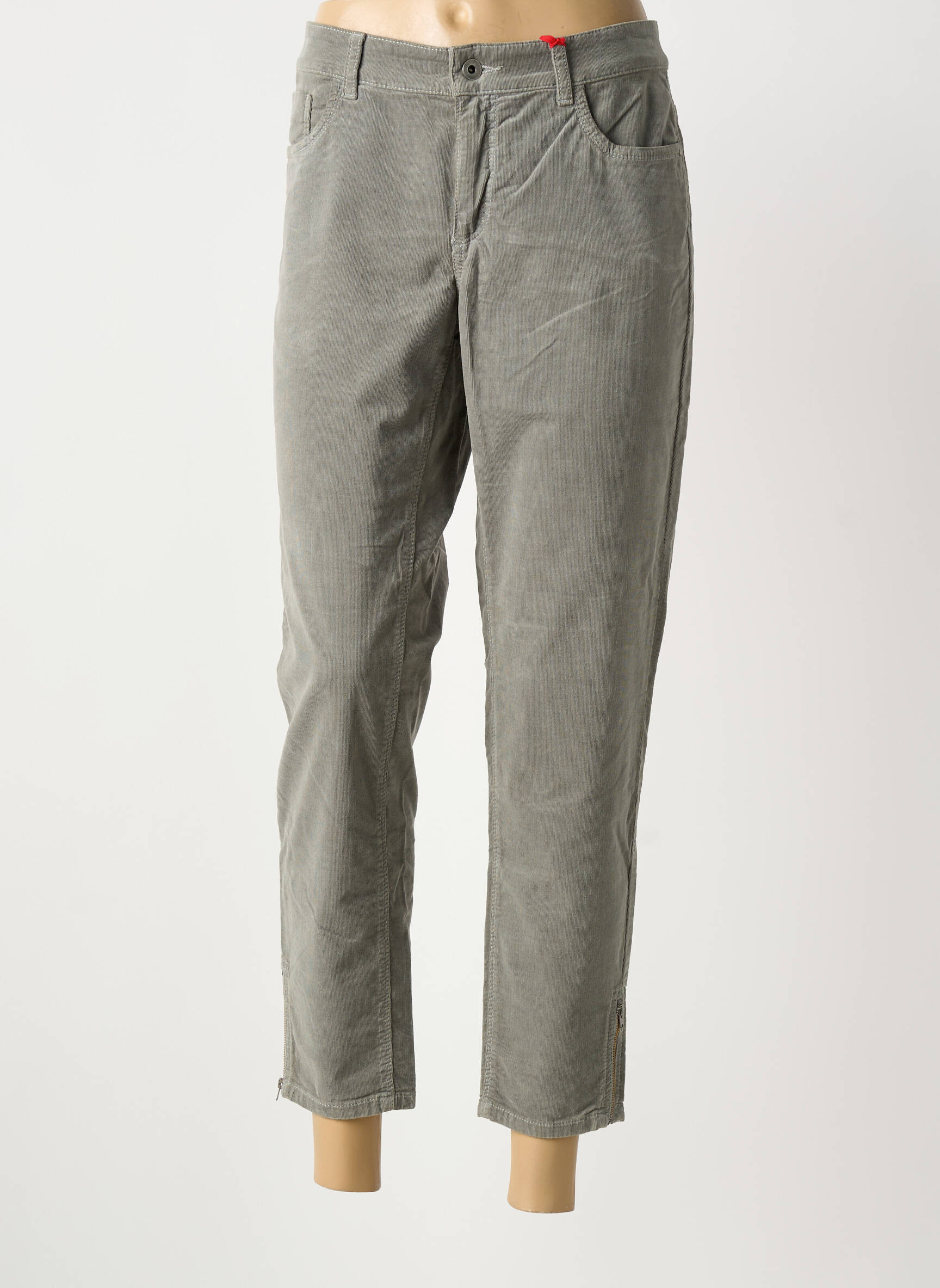 Pantalon 7/8 stretch taille normale gris ASCARI femme