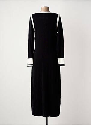 Robe longue manches longues manches longues noir MARBLE femme