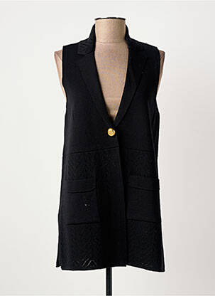 Gilet sans manche coupe cintrée noir BARILOCHE femme