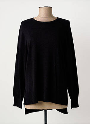 Pull stretch manches longues noir MARBLE femme