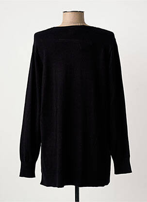 Pull stretch manches longues noir MARBLE femme