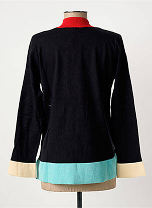 Pull coupe cintrée manches longues noir TINTA STYLE femme