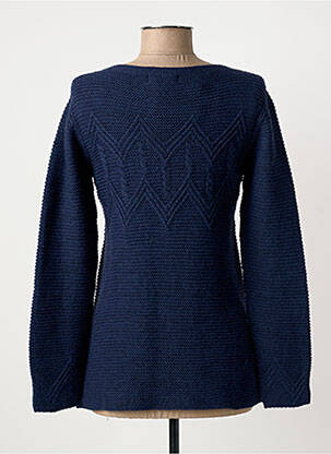 Pull coupe cintrée manches longues bleu TINTA STYLE femme