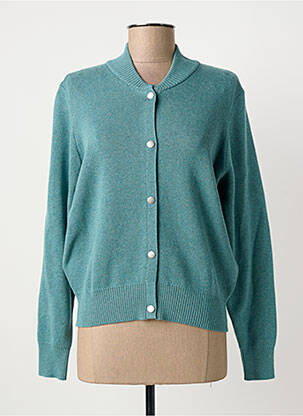 Gilet manches longues stretch bleu MARBLE femme