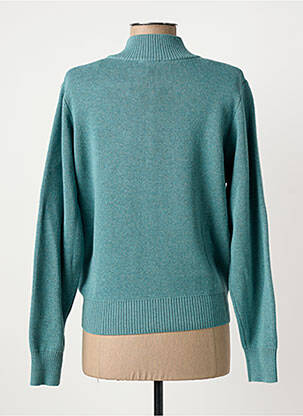 Gilet manches longues stretch bleu MARBLE femme