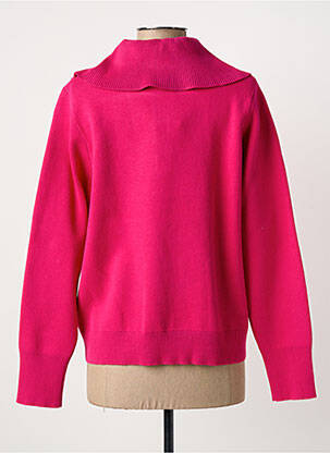 Pull stretch manches longues rose MARBLE femme