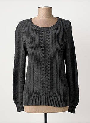 Pull tissage chiné manches longues gris MARBLE femme