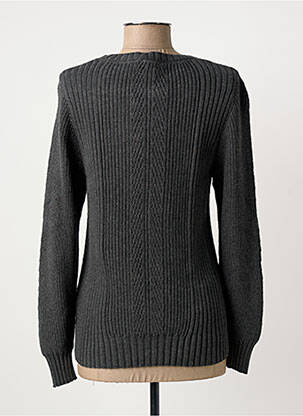 Pull tissage chiné manches longues gris MARBLE femme
