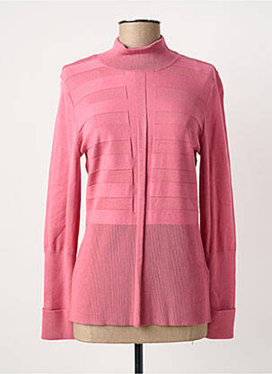 Pull coupe cintrée manches longues rose MARBLE femme