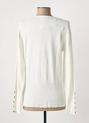 Pull coupe cintrée manches longues beige MARBLE femme