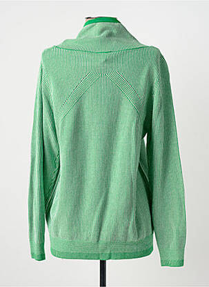 Pull tissage chiné manches longues vert MARBLE femme