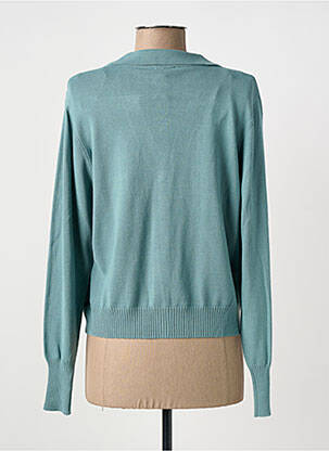 Gilet manches longues stretch vert MARBLE femme