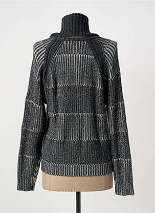 Pull tissage chiné manches longues gris MARBLE femme