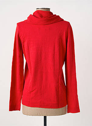 Pull col roulé coupe cintrée manches longues rouge BARBARA LEBEK femme