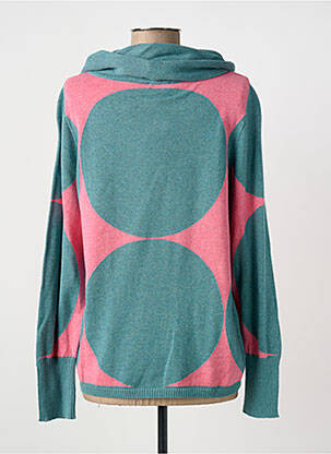 Pull col roulé tissage chiné manches longues bleu MARBLE femme