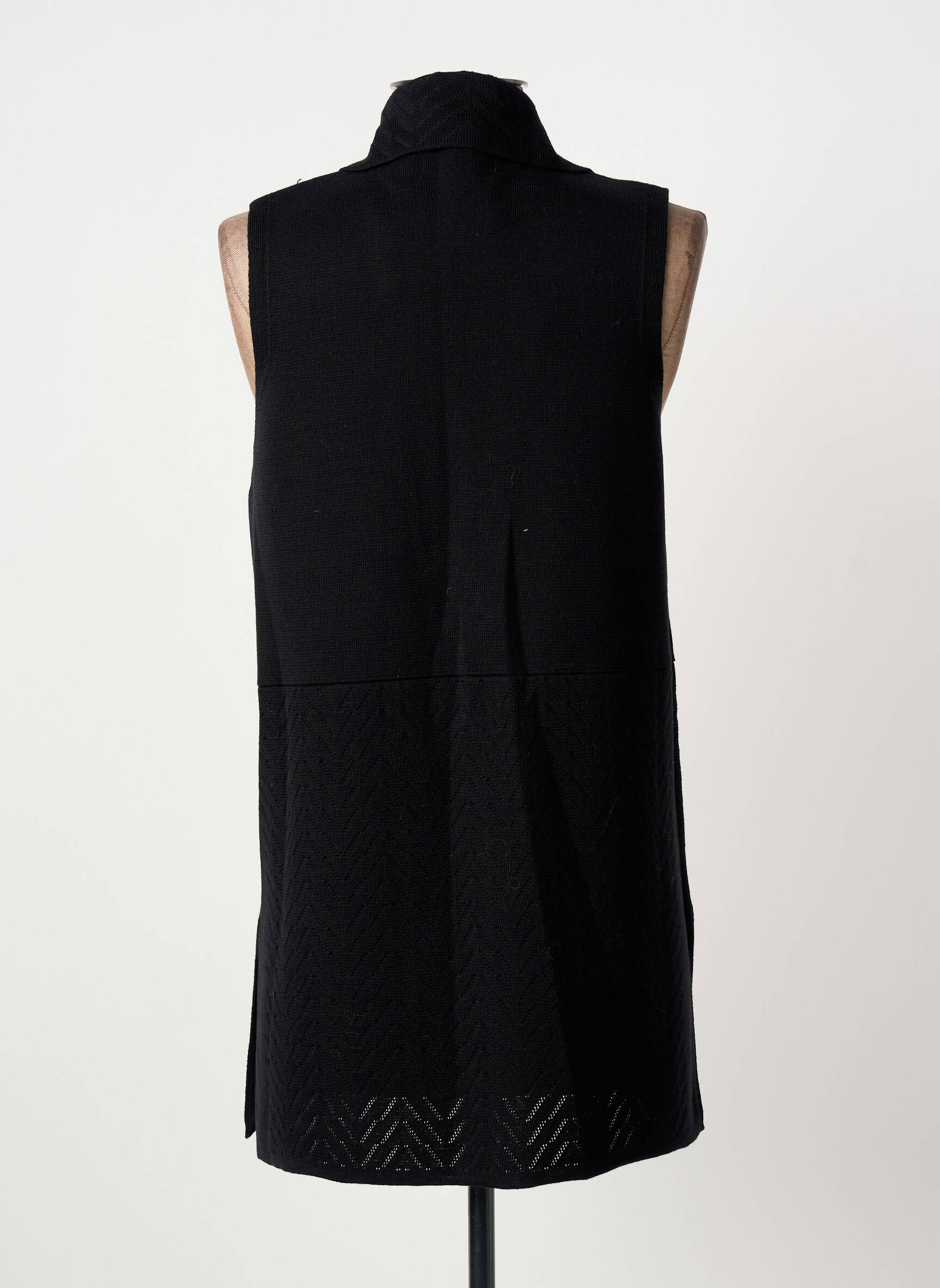 Gilet sans manche coupe cintrée noir BARILOCHE femme
