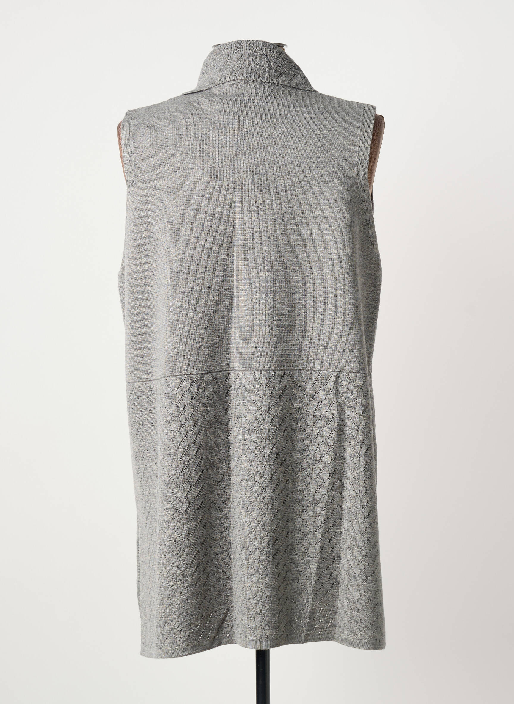 Gilet sans manche poches gris BARILOCHE femme