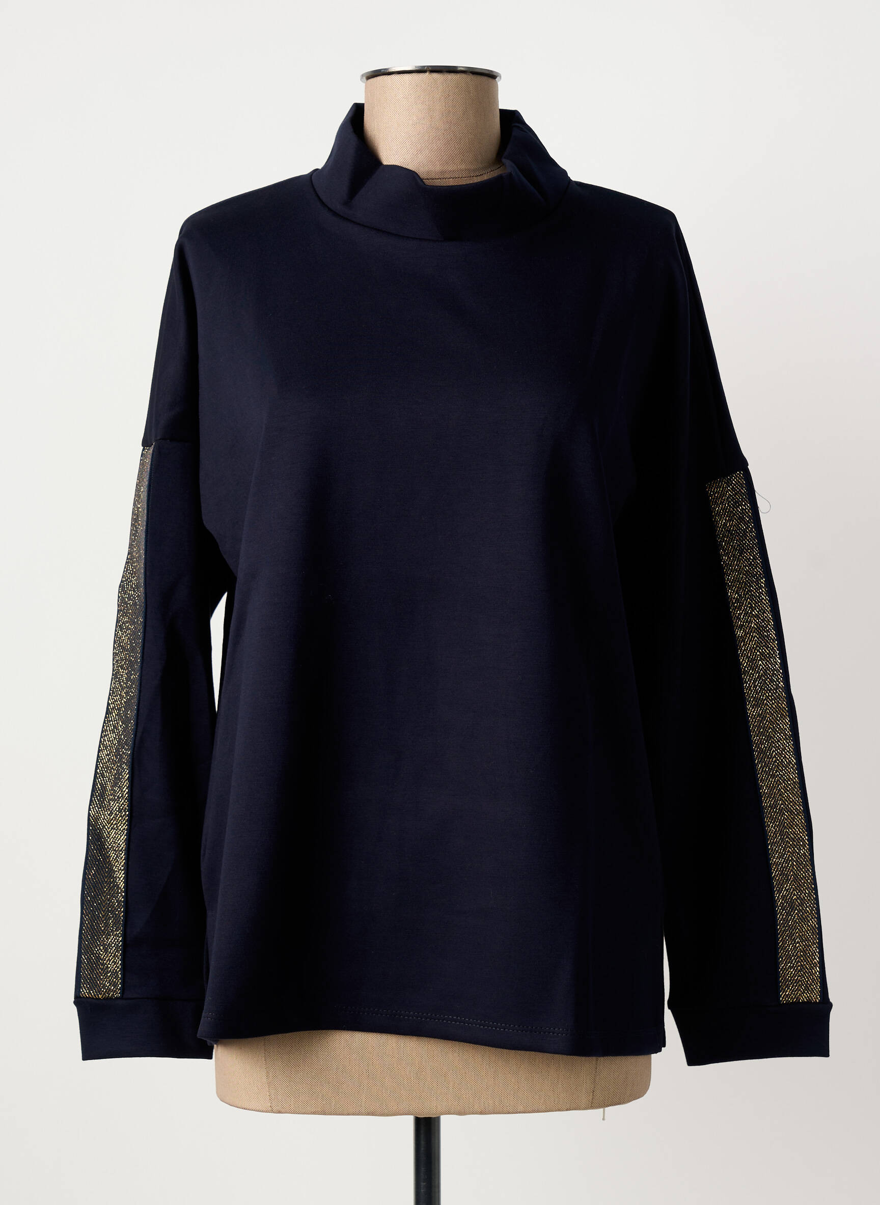 Top stretch manches longues bleu TINTA STYLE femme