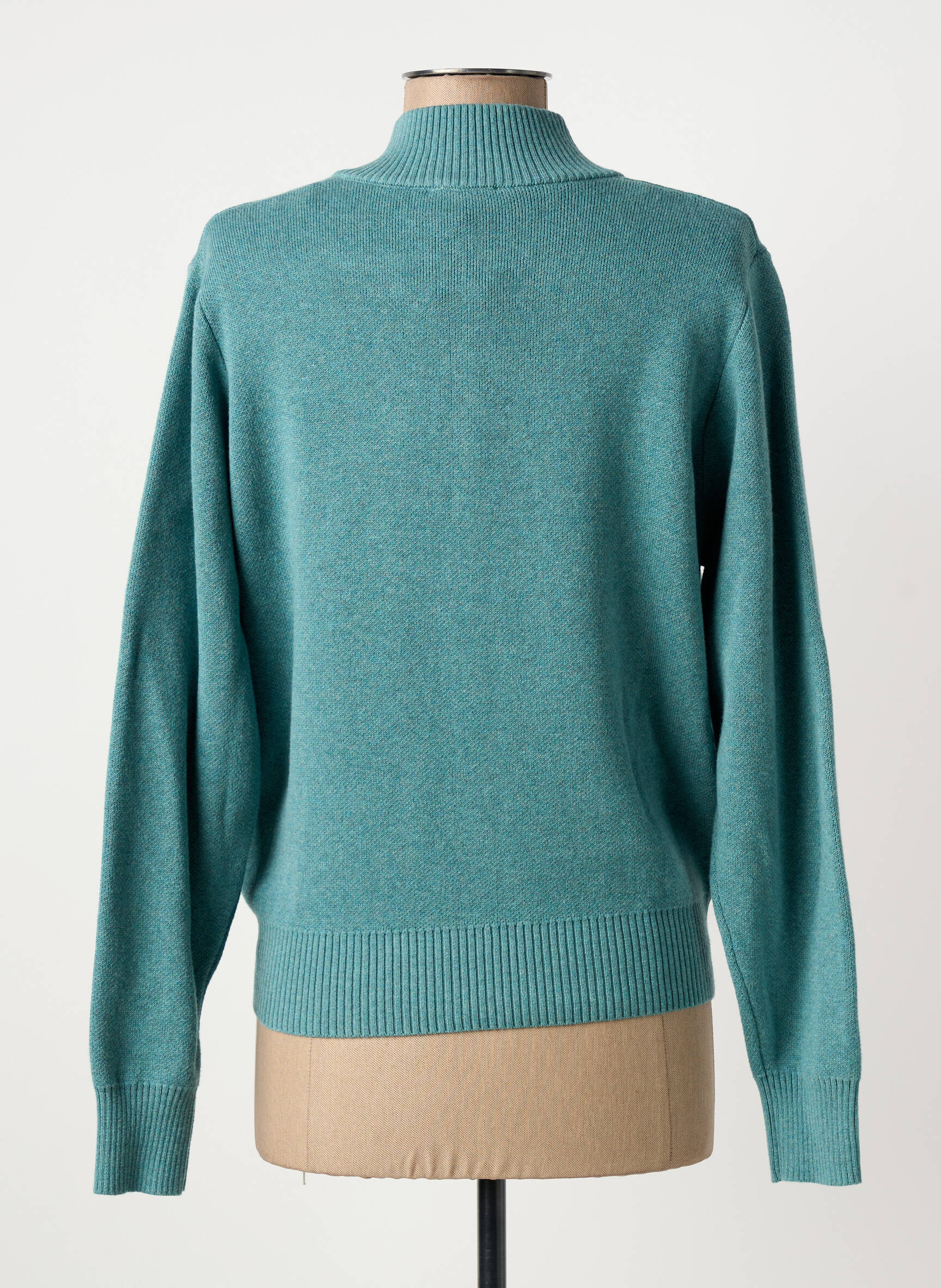 Gilet manches longues stretch bleu MARBLE femme