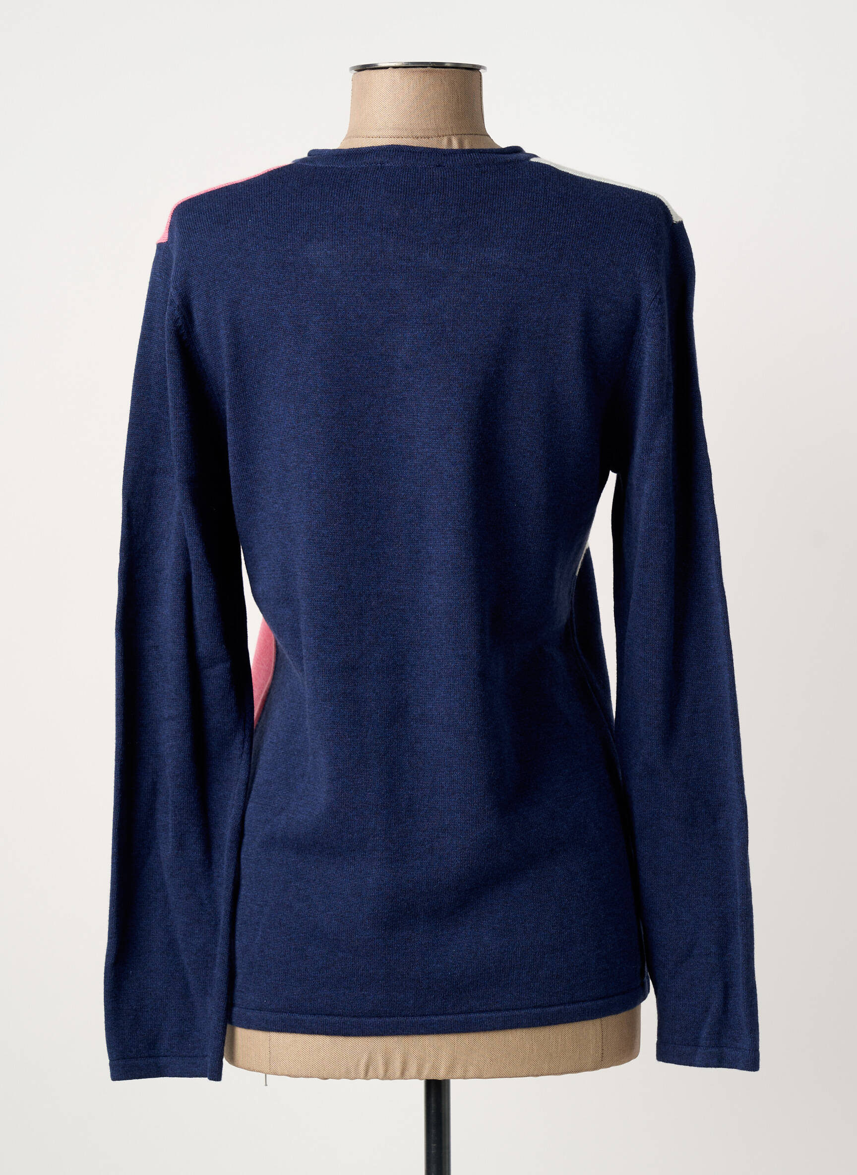 Pull tissage chiné manches longues bleu MARBLE femme