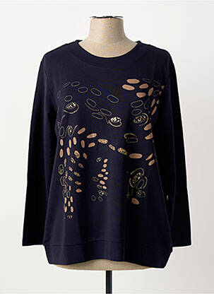 Sweat-shirt stretch manches longues bleu BAGORAZ femme