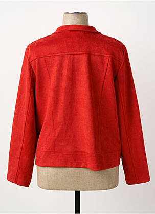 Veste casual tissage suedine orange OLIVER JUNG femme