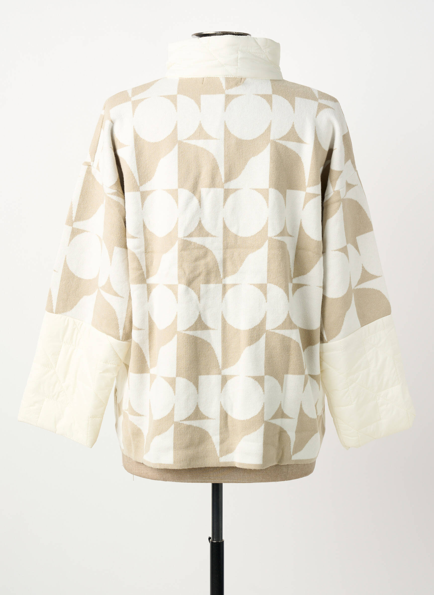 Veste casual coupe droite beige KALISSON femme