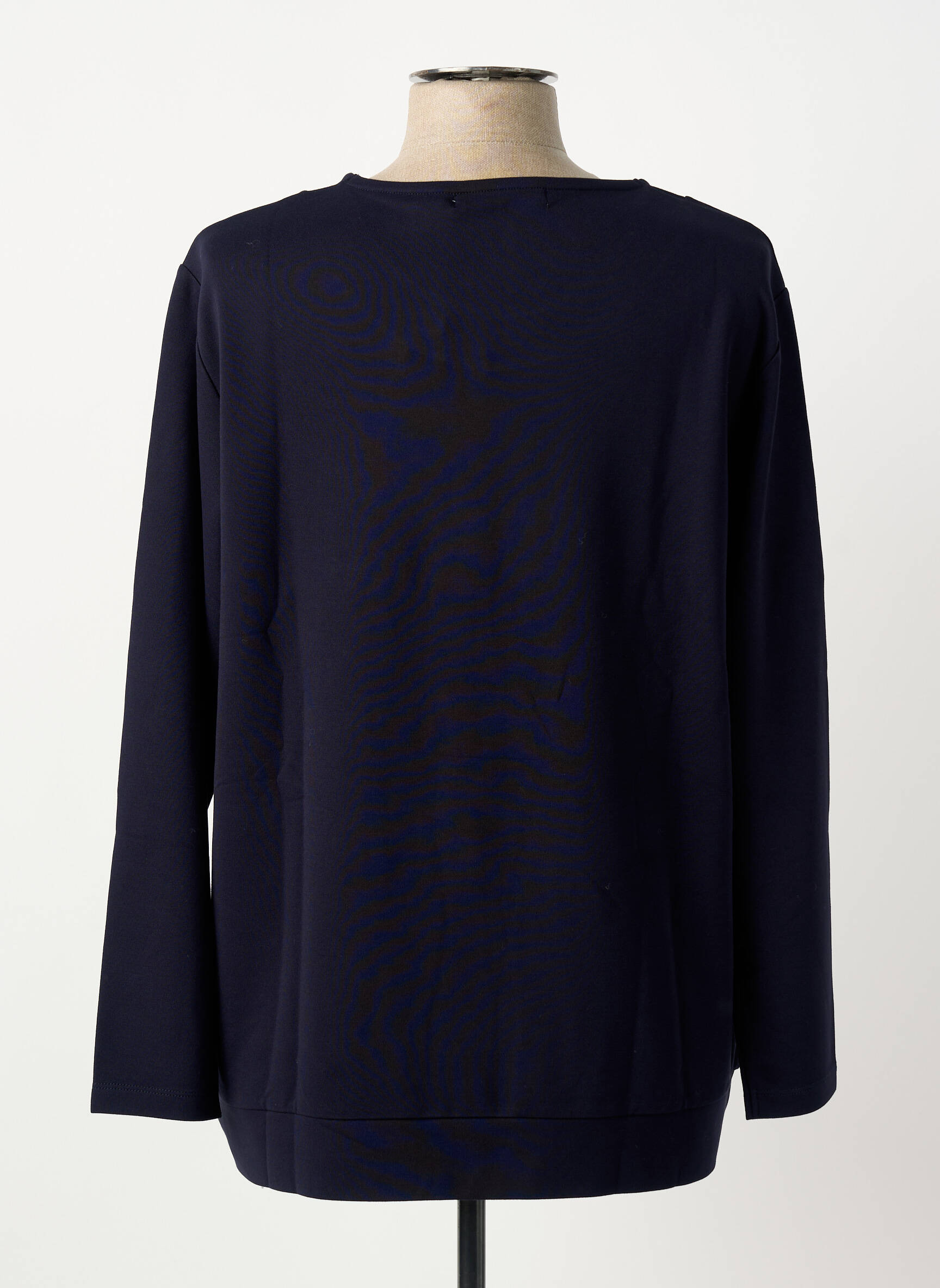 Sweat-shirt stretch manches longues bleu BAGORAZ femme