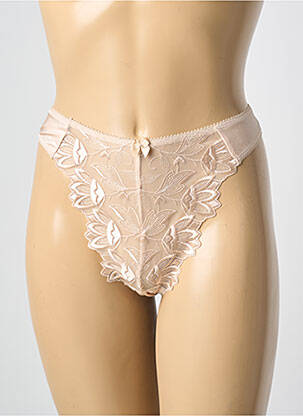 Tanga tissage satiné beige OSORÉ femme