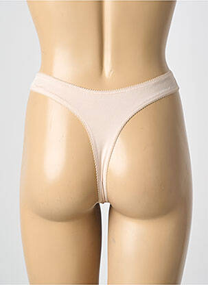 Tanga tissage satiné beige OSORÉ femme