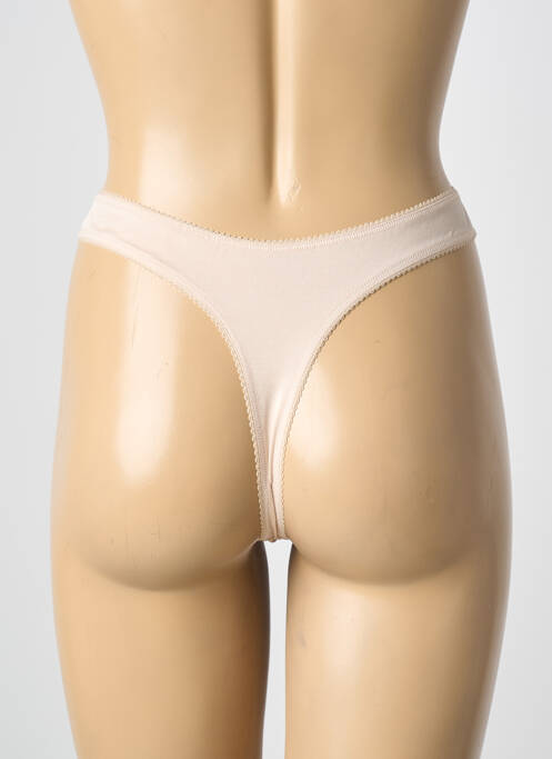 Tanga tissage satiné beige OSORÉ femme
