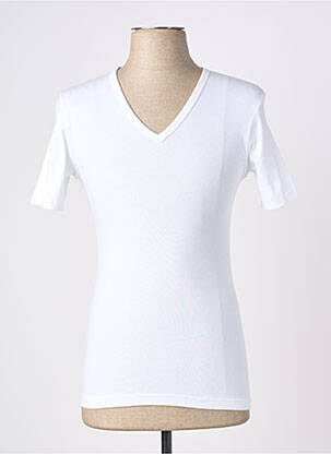 T-shirt coupe ajustée manches courtes blanc ARMOR LUX homme