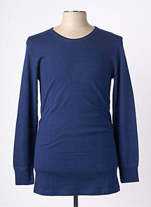 T-shirt stretch manches longues bleu ARMOR LUX homme