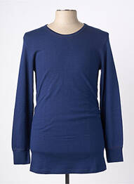 T-shirt stretch manches longues bleu ARMOR LUX homme