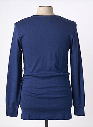 T-shirt stretch manches longues bleu ARMOR LUX homme