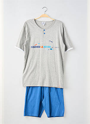 Pyjama bas short bleu ROSE POMME homme