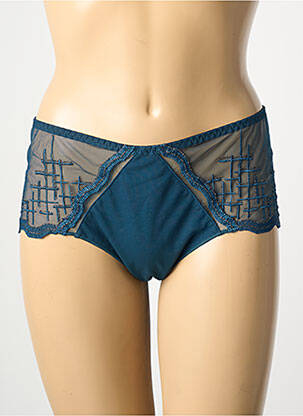 Shorty stretch bleu LOUISA BRACQ femme