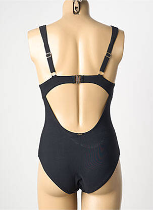 Maillot de bain 1 pièce bretelles élastiquées ajustables noir AUBADE femme